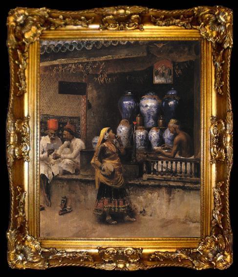 framed  Edwin Lord Weeks The Vase Seller, ta009-2